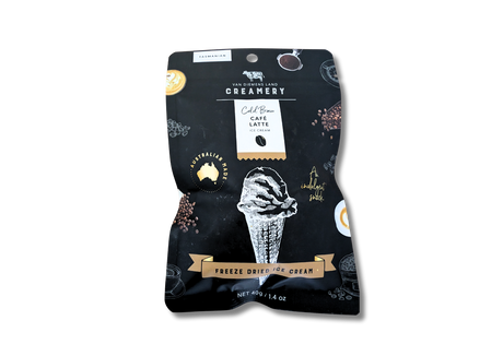 Van Diemens Land Creamery Freeze Dried Ice Cream - Cafe Latte - Café Latte