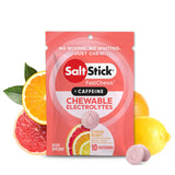 SaltStick FastChews + Caffeine chewable electrolytes package with citrus fruits on a white background - SaltStick FastChews - Citrus Burst Single
