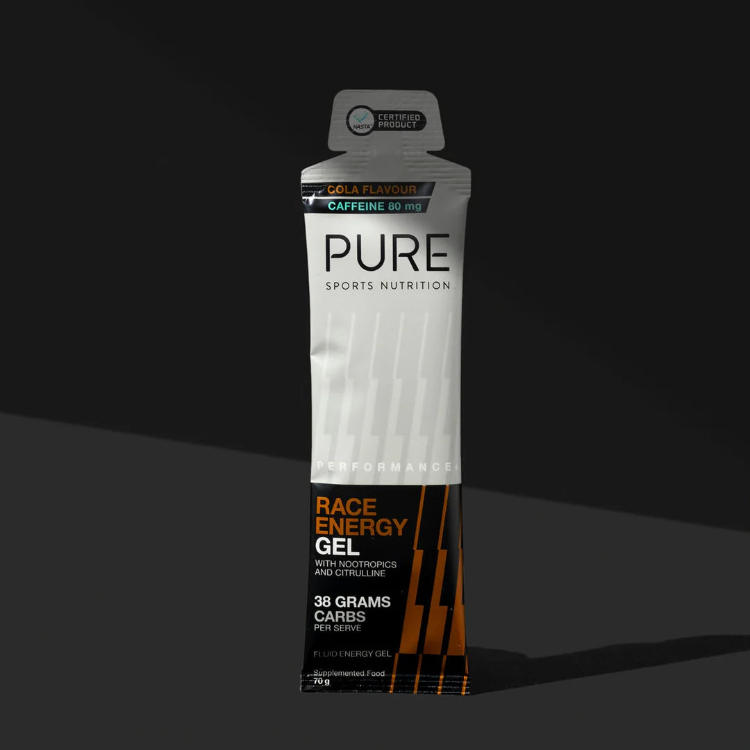 Pure Performance + Race Energy Gel 70g - Cola + Caffeine