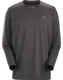 Arcteryx Cormac Crew Neck Shirt LS (Men's) - Black Heather - Find Your Feet Australia Hobart Launceston Tasmania