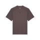 A dark brown short-sleeve athletic t-shirt with a small dark logo on the left chest, displayed on a clean white background. - On Trail-T Solar (Men's) - Mulberry
