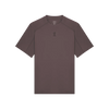 A dark brown short-sleeve athletic t-shirt with a small dark logo on the left chest, displayed on a clean white background. - On Trail-T Solar (Men's) - Mulberry