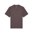A dark brown short-sleeve athletic t-shirt with a small dark logo on the left chest, displayed on a clean white background. - On Trail-T Solar (Men's) - Mulberry