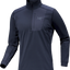 Arc'teryx Rho LT Zip Neck (Men's) - Black Sapphire - Find Your Feet Australia Hobart Launceston Tasmania
