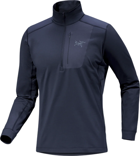 Arc'teryx Rho LT Zip Neck (Men's) - Black Sapphire - Find Your Feet Australia Hobart Launceston Tasmania