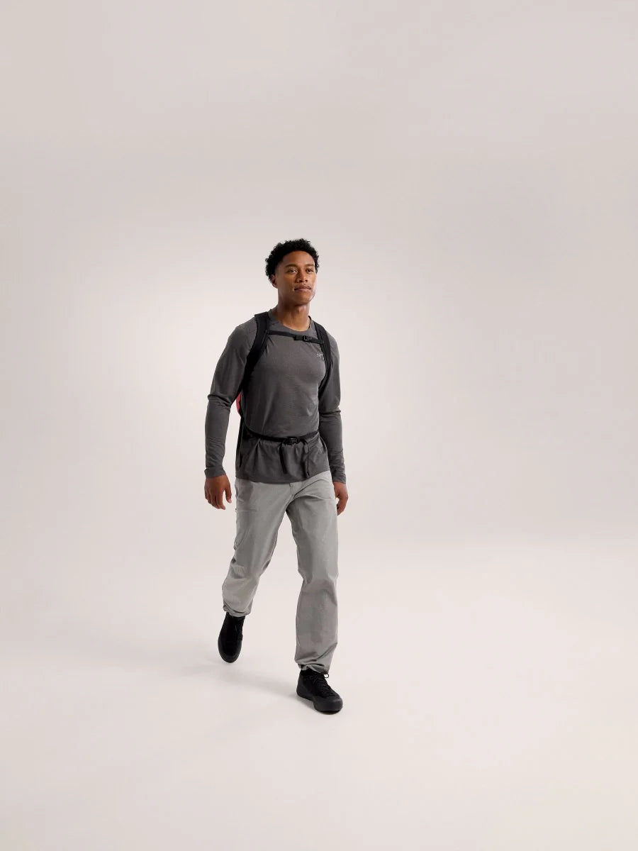 Arc'teryx Cormac Crew Neck Shirt LS (Men's) - Black Heather - Grey