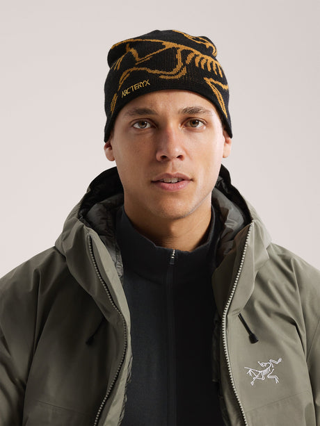 Arcteryx Bird Head Toque (Unisex) - 24K Black - Gold - Yellow
