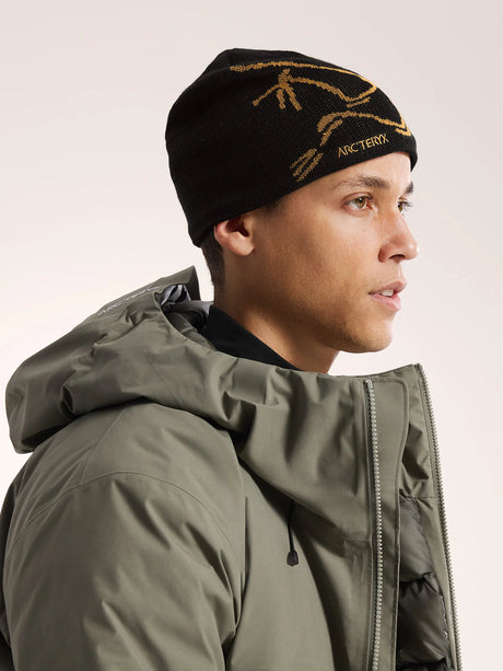 Arcteryx Bird Head Toque (Unisex) - 24K Black - Gold - Yellow