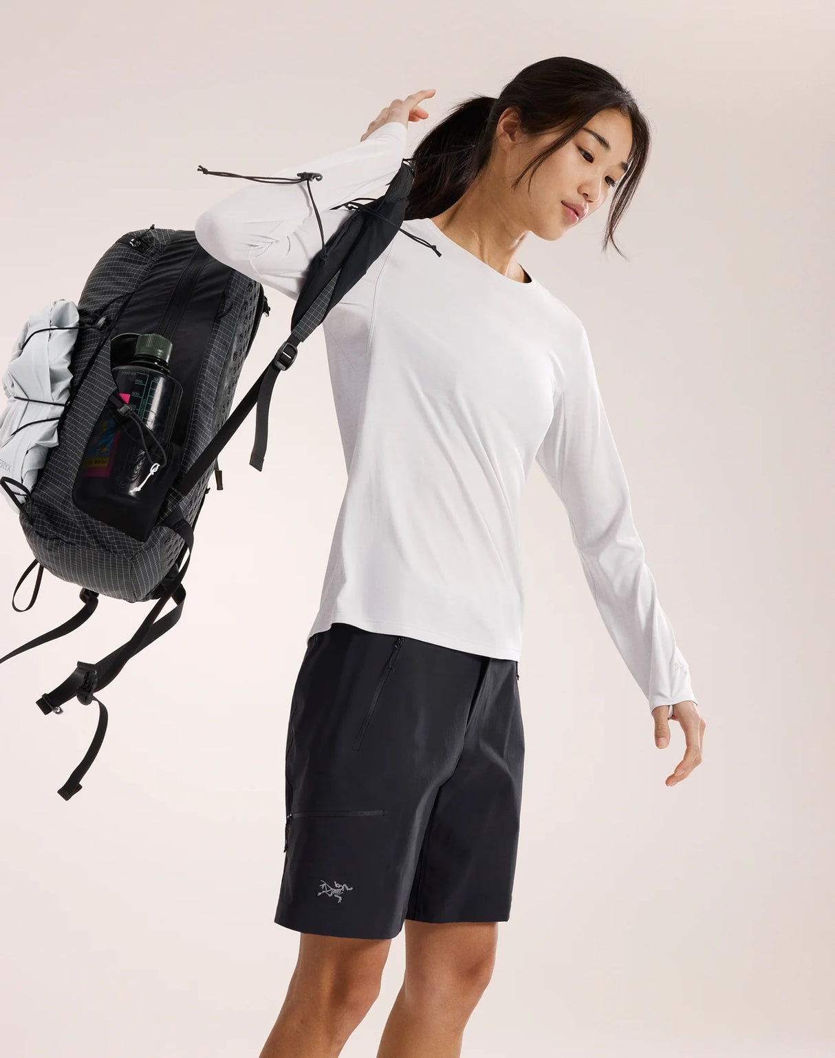 Arc'teryx Taema Crew Neck Shirt Long Sleeve (Women's) - Atmos Heather