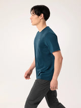 Arc'teryx Cormac Crew Neck Shirt Short Sleeve (Men's) - Nightscape Heather