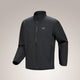 Black jacket with a brand logo on a beige background - Arc'teryx Gamma Jacket (Men's) - Black
