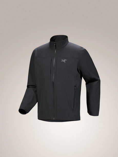 Black jacket with a brand logo on a beige background - Arc'teryx Gamma Jacket (Men's) - Black