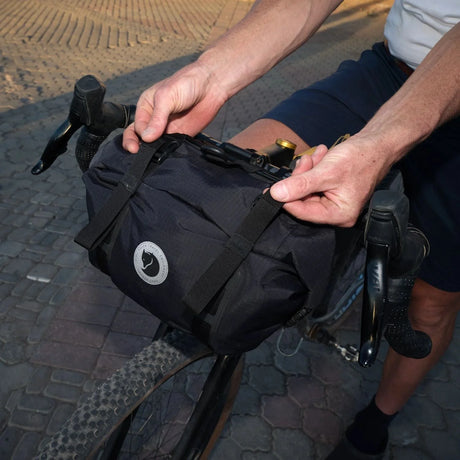 Fjällräven Hoja Handlebar Rolltop - Black - Find Your Feet Australia Hobart Launceston Tasmania