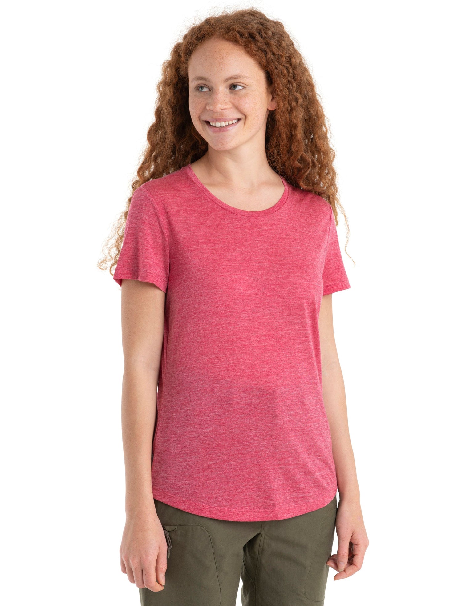 Icebreaker Sphere II SS Tee (Women's) - Electron Pink Icebreaker