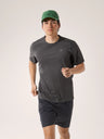 Arcteryx Cormac Crew SS (Men's) - Black Heather - Find Your Feet Australia Hobart Launceston Tasmania