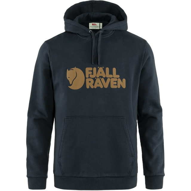 Fjallraven Logo Hoodie (Men's) - Dark Navy - Find Your Feet Australia Hobart Launceston Tasmania