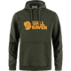 Fjällräven Logo Hoodie (Men's) - Deep Forest
