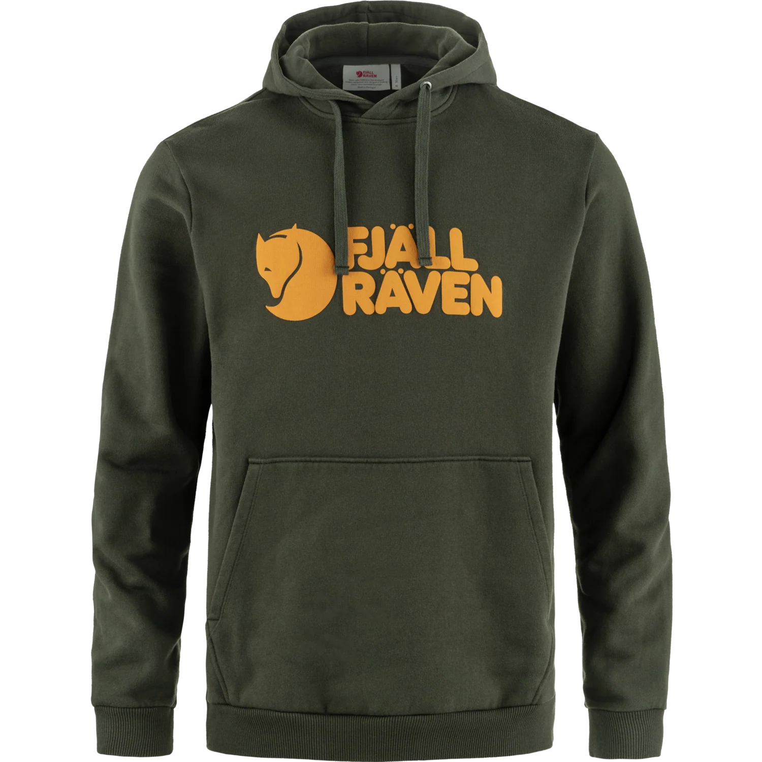 Fjällräven Logo Hoodie (Men's) - Deep Forest