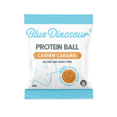Blue Dinosaur Protein Balls - Cashew Caramel