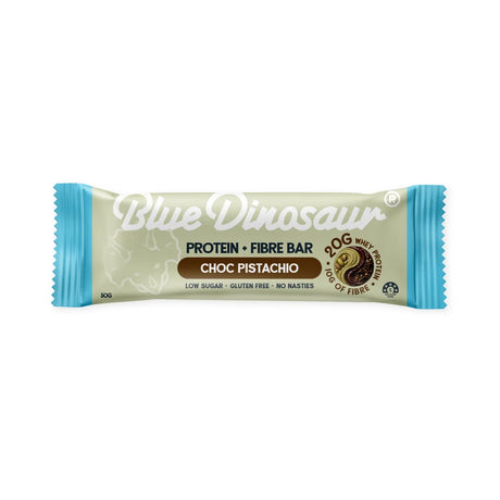 Blue Dinosaur Protein + Fibre Bar - Choc Pistachio