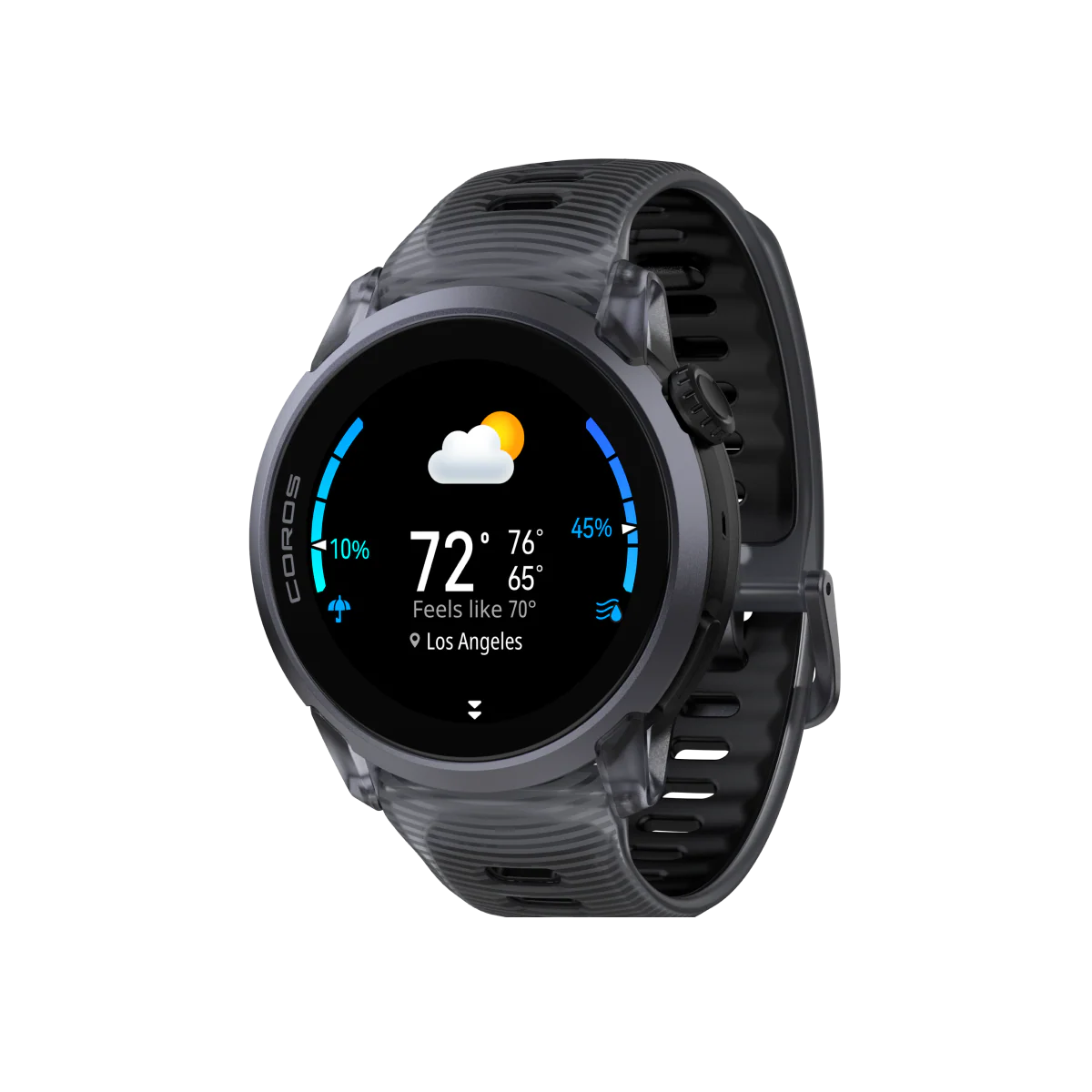 COROS Pace 4 Aluminium GPS Sports Watch - Black Crystal