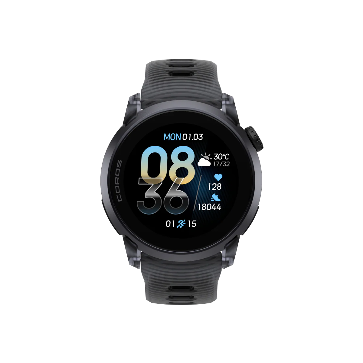 COROS Pace 4 Aluminium GPS Sports Watch - Black Crystal