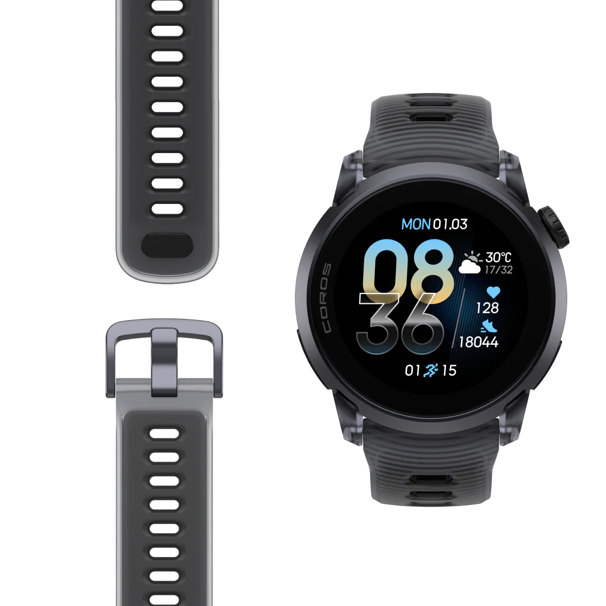 COROS Pace 4 Aluminium GPS Sports Watch - Black Crystal