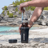 AeroPress Coffee Maker - Go Plus - Black