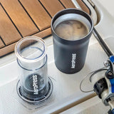 AeroPress Coffee Maker - Go Plus - Black