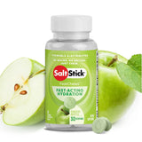 SaltStick FastChews bottle with green apples on a white background - SaltStick FastChews - Green Apple Bottle