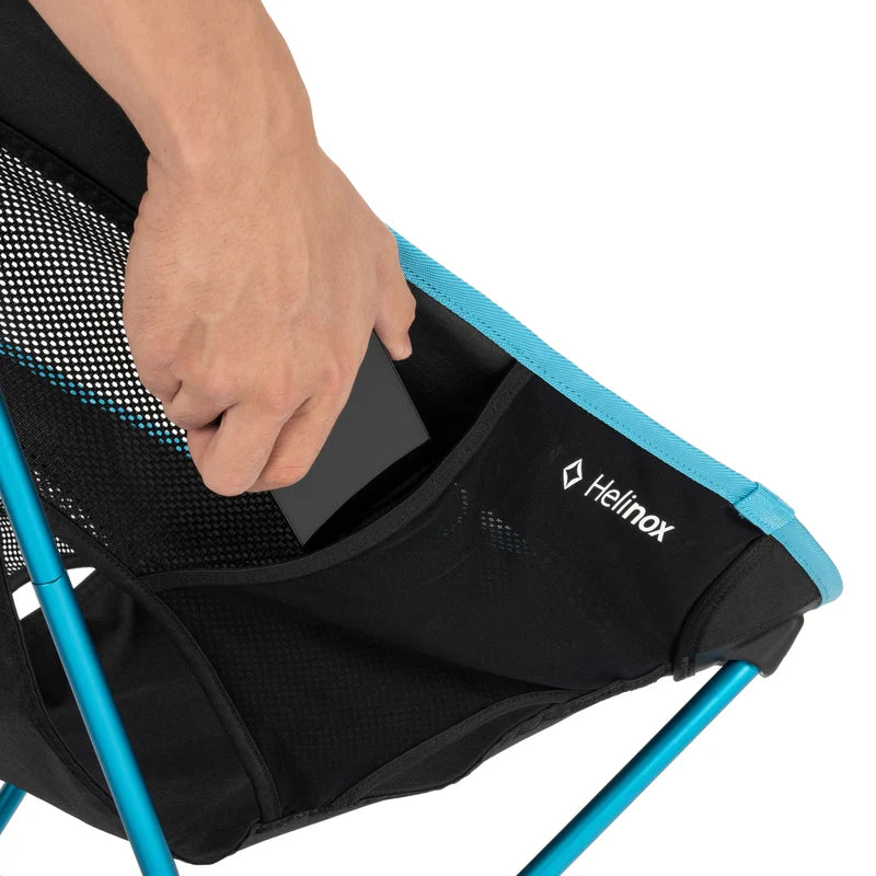 Helinox Chair One (Re) - Black With Cyan Blue Frame - Find Your Feet Australia Hobart Launceston Tasmania