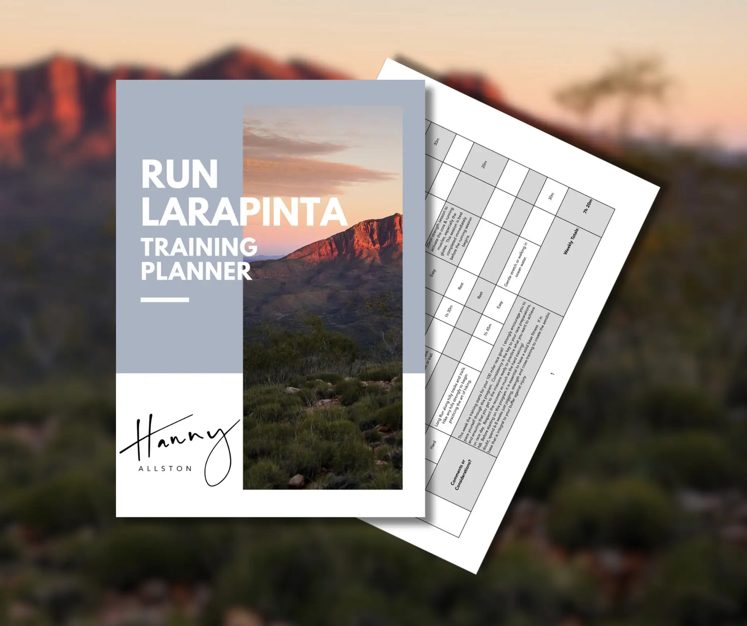 Hanny Allston: Run Larapinta Stage Race Training Plan Hanny Allston