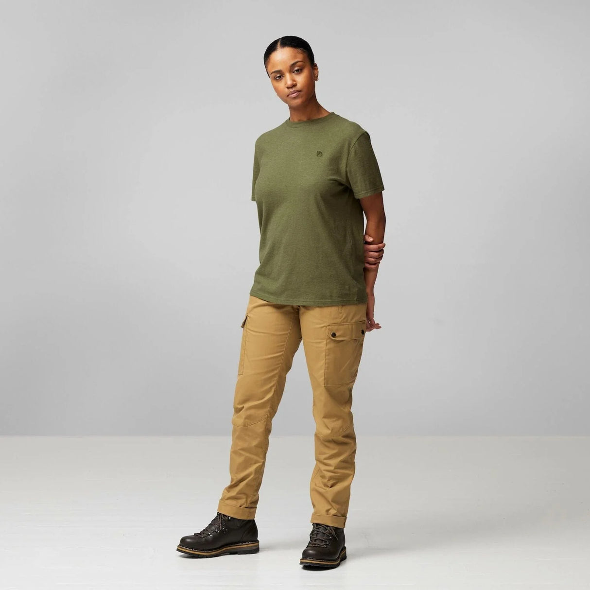 Fjällräven Hemp Blend T-Shirt (Women's) - Green