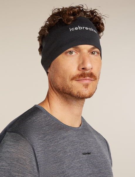 Icebreaker Merino 200 Oasis Headband (Unisex) - Black - Find Your Feet Australia Hobart Launceston Tasmania