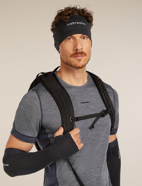 Icebreaker Merino 200 Oasis Headband (Unisex) - Black - Find Your Feet Australia Hobart Launceston Tasmania