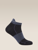 Icebreaker Merino Run+ Ultralight Micro Socks (Men's) - Black/Graphite - Find Your Feet Australia Hobart Launceston Tasmania