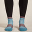 Icebreaker Merino Run+ Ultralight Mini Socks (Men's) - Topaz/Java - Find Your Feet Australia Hobart Launceston Tasmania