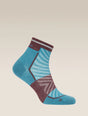 Icebreaker Merino Run+ Ultralight Mini Socks (Men's) - Topaz/Java