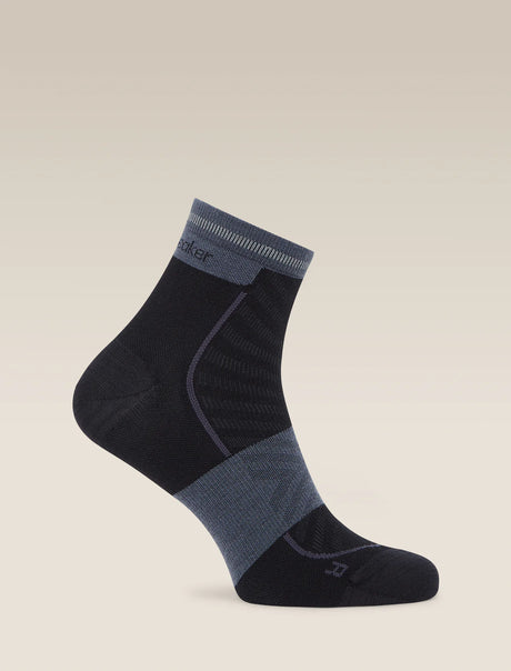 Icebreaker Merino Run+ Ultralight Mini Socks (Men's) - Black/Graphite