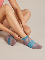 Icebreaker Merino Run+ Ultralight Micro Socks (Women's) - Summit/Topaz - Find Your Feet Australia Hobart Launceston Tasmania