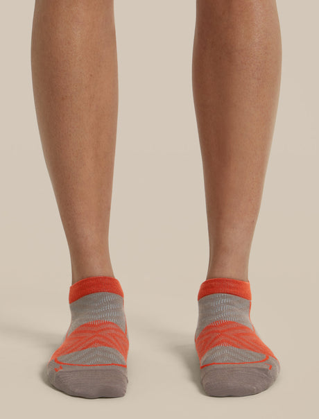 Icebreaker Merino Run+ Ultralight Micro Socks (Women's) - Porcini Fervid Find Your Feet 