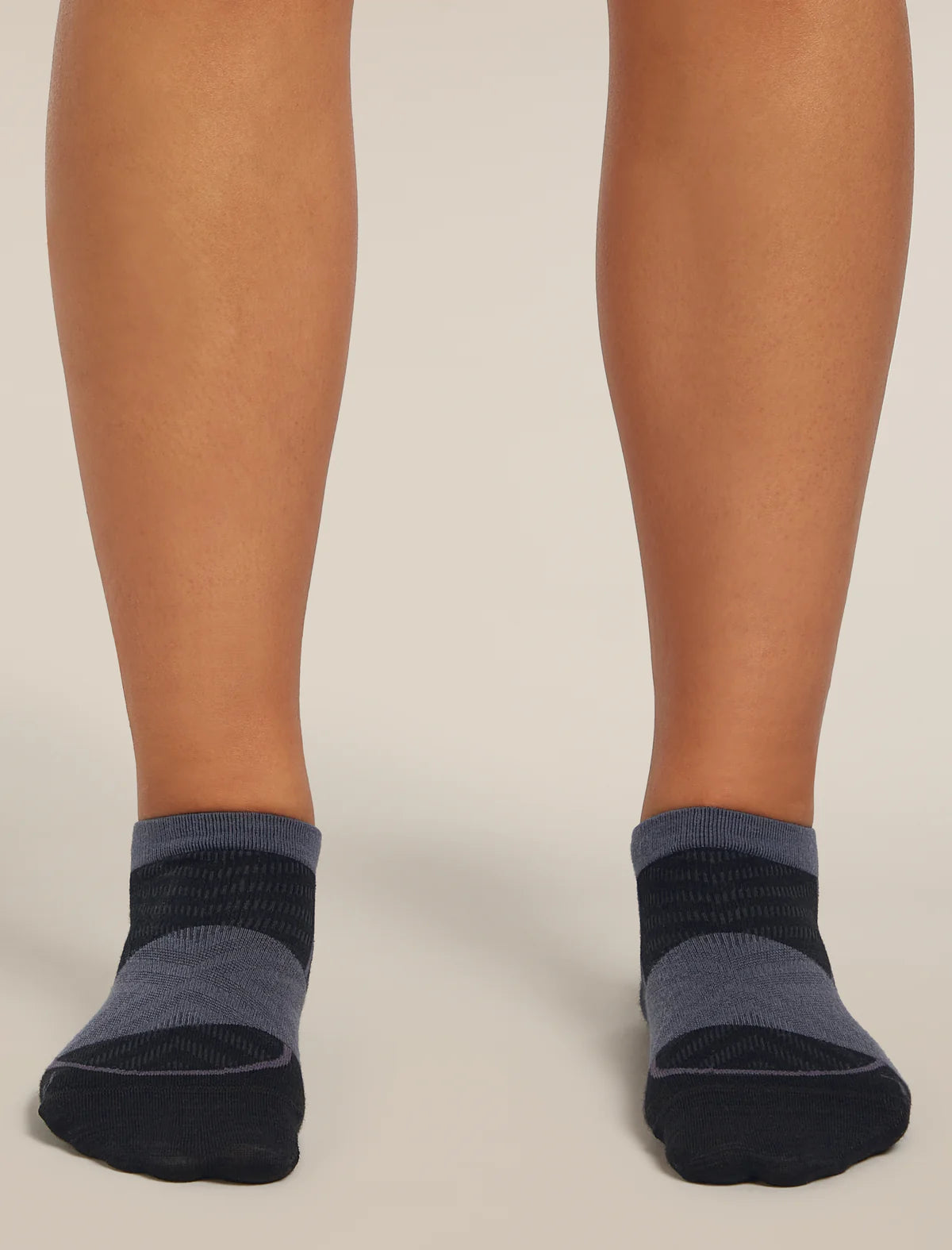 Icebreaker Merino Run+ Ultralight Micro Socks (Women's) - Obsidian/Black