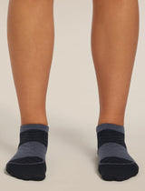 Icebreaker Merino Run+ Ultralight Micro Socks (Women's) - Obsidian/Black