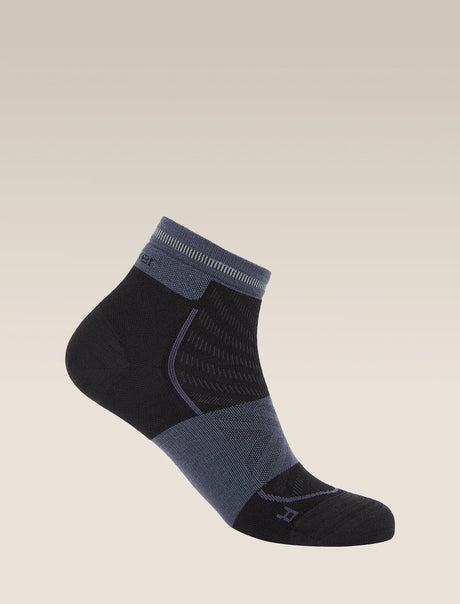 Icebreaker Merino Blend Run+ Ultralight Mini Socks (Women's) - Black/Graphite