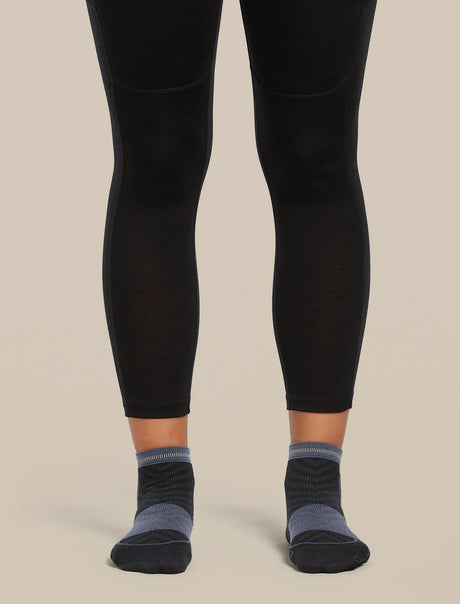Icebreaker Merino Blend Run+ Ultralight Mini Socks (Women's) - Black/Graphite