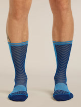 Icebreaker Merino Run+ Ultralight Crew Socks (Men's) - Atlantis/Arctic