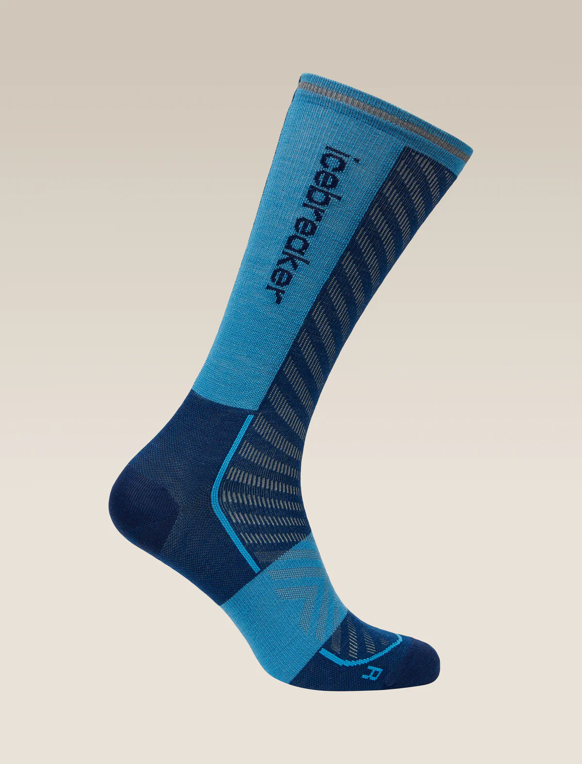 Icebreaker Merino Run+ Ultralight Crew Socks (Men's) - Atlantis/Arctic