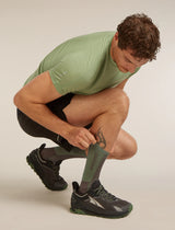 Icebreaker Merino Run+ Ultralight Crew Socks (Men's) - Porcini/Lichen