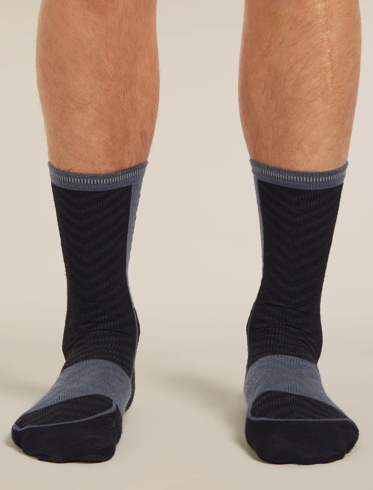 Icebreaker Merino Run+ Ultralight Crew Socks (Men's) - Black/Graphite