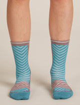 Icebreaker Merino Run+ Ultralight Crew Socks (Women's) - Topaz/Summit - Find Your Feet Australia Hobart Launceston Tasmania